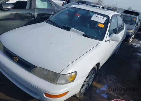 1997 Toyota Corolla Dx из США, поврежденный, VIN 1NXBB02E2VZ622607